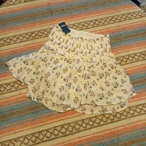 Hollister Floral High Rise Skirt